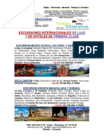 Excursiones Internacionales y Nacionales 2023