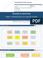 GESTION DE PROYECTOS-ideas de Proyectos