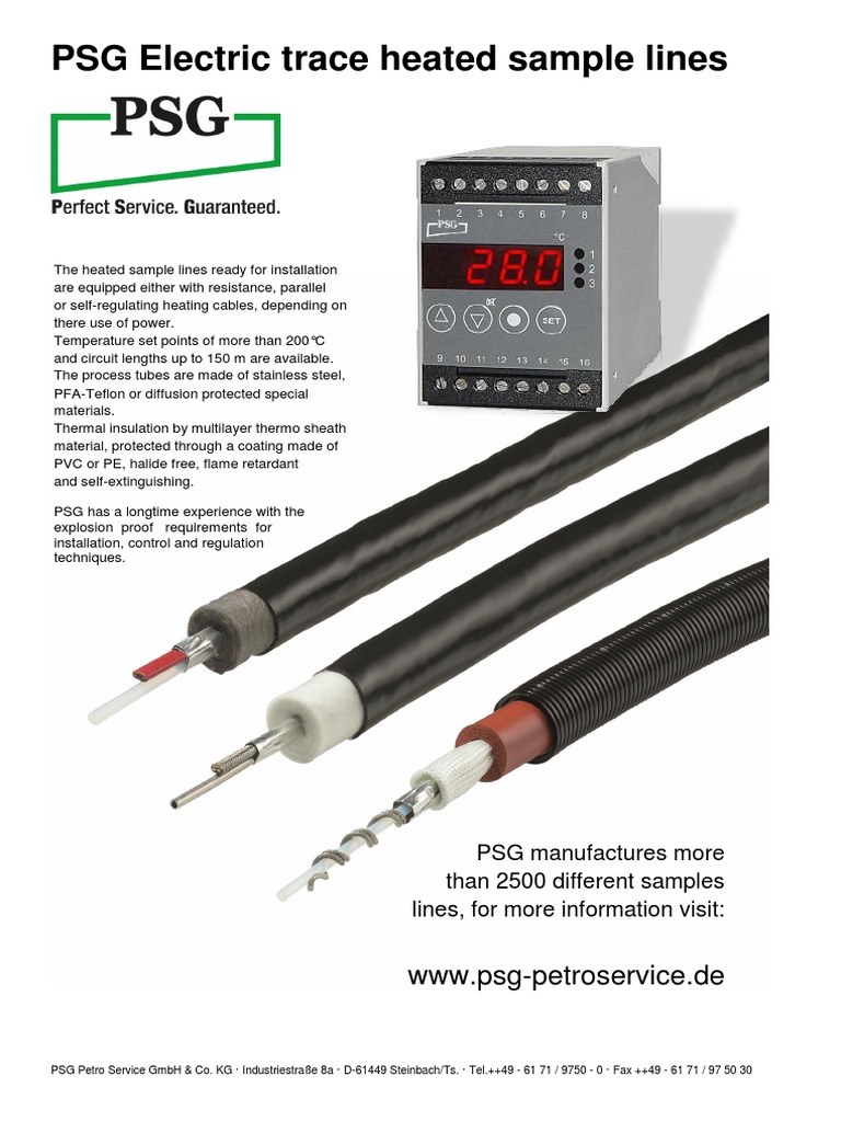 PSG Heated Sample Line Installation Guide | PDF | Electrical Resistance ...