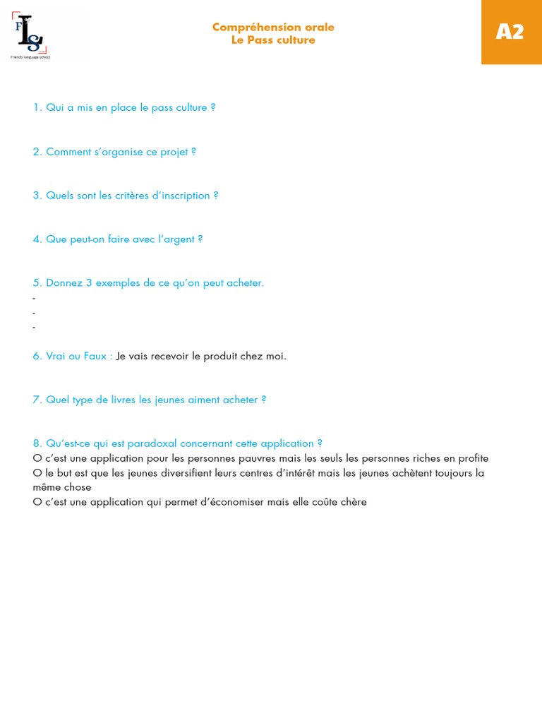 Pass Culture : 300€ pour les Jeunes de 18 Ans | PDF