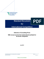 Standard Document For International Public Competition