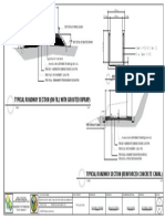 Typical Roadway Section (On Fill With Grouted Riprap) : Detail of Canal
