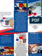 Folleto Brochure Empresarial Profesional Azul y Naranja