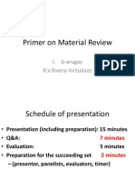 1 - Primer On Material Review