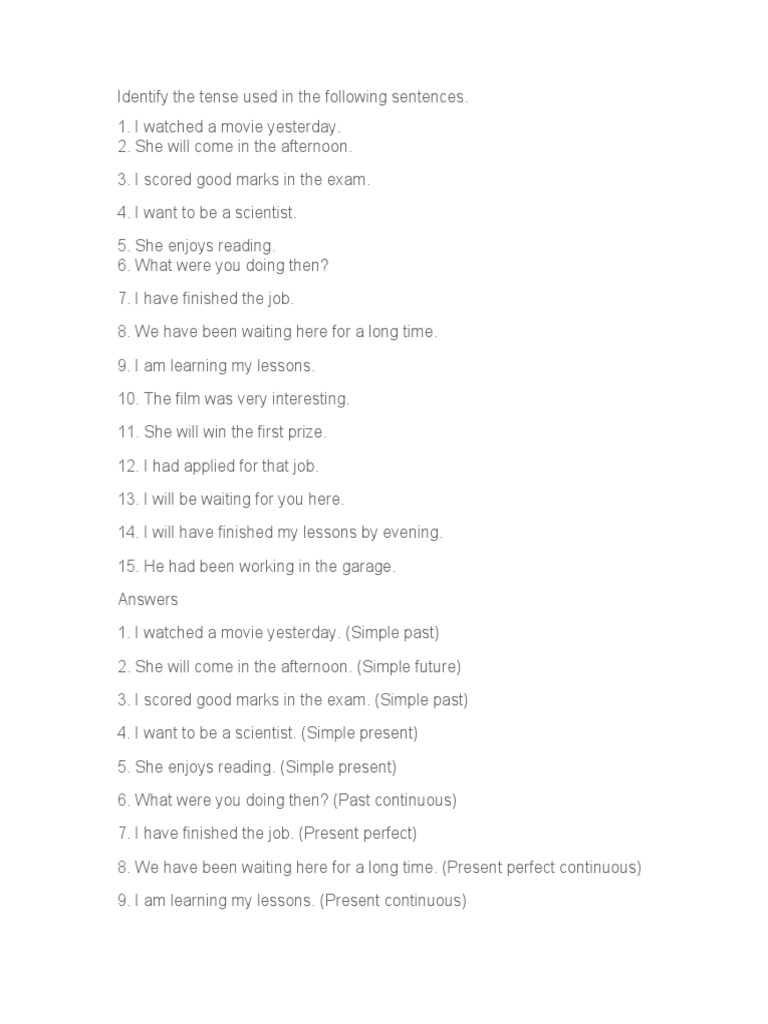 English Grade 6 PDF Doris Lessing Grammatical Tense