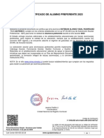 Certificado de Alumno Preferente 2023: WWW - Mime.mineduc - CL