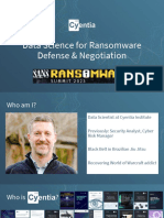 John Sturgis - Data Science For Ransomware Defense and Negotiation