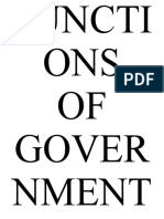 Functions of Government