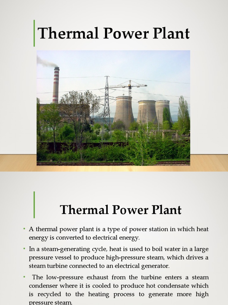 Thermal Power Plant PDF Boiler Fossil Fuel Power Station