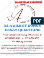 33 A Silent Songs Essay QSNS