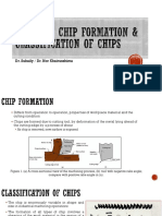 Study of Chip Formation & Classification of Chips