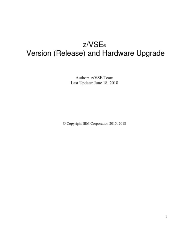 Zvse release and hardware upgrade pdf ibm db2 backup