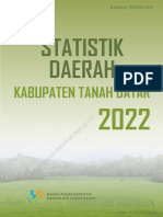 Statistik Daerah Kabupaten Tanah Datar 2022