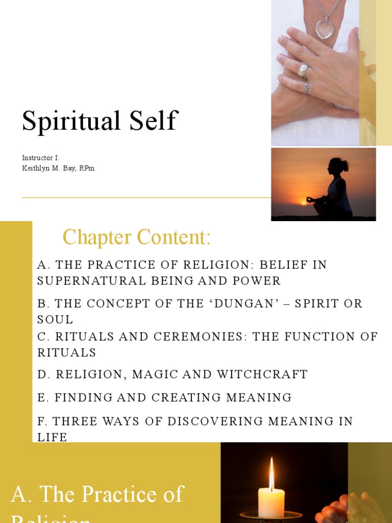 VII. Spiritual Self PDF Folklore Religious Belief And Doctrine