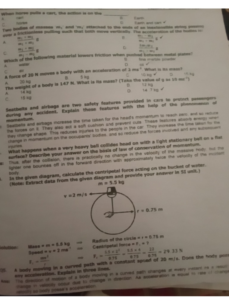 Physics Short Notes Class 9 | PDF