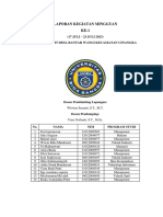 Laporan Kegiatan Mingguan 67 Pertama