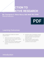 Chapter 2 - Introduction To Quantitative Research
