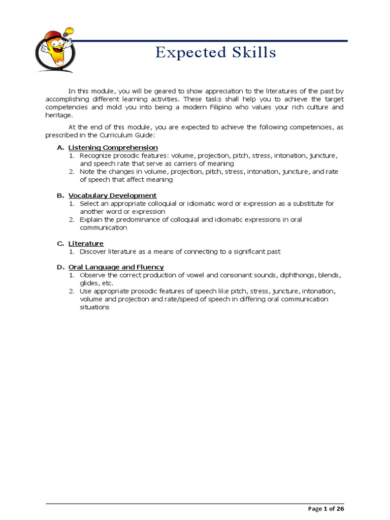 Grade 7 English Module 2021 Week 5 8 Pdf Foreign Language Studies