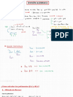 Álgebra División Algebraica Básico