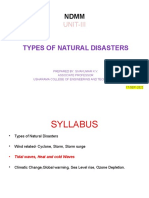 Unit-Iii - Types of Natural Disasters - Final - 19-Sep-2022