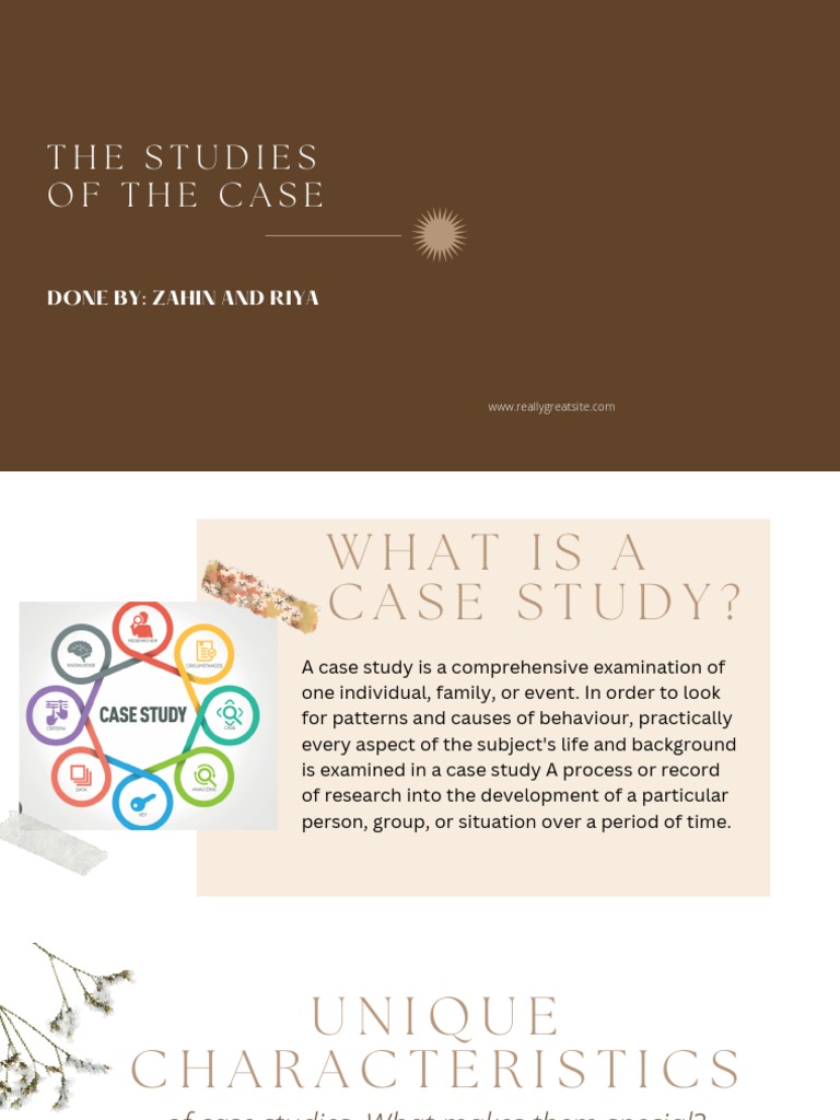 THE STUDIES OF THE CASE Analyzation of Case Studies As A Research
