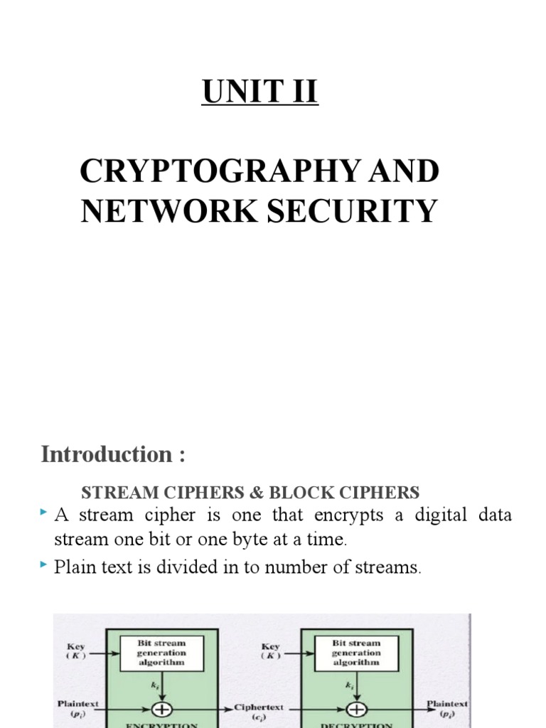 Stream and Block Ciphers Explained | PDF