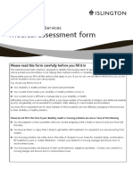 Housing Medical Assessment Form in PDF