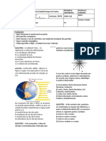 Teste de Geografia - 1 Ano - Duque de Caxias - 2023