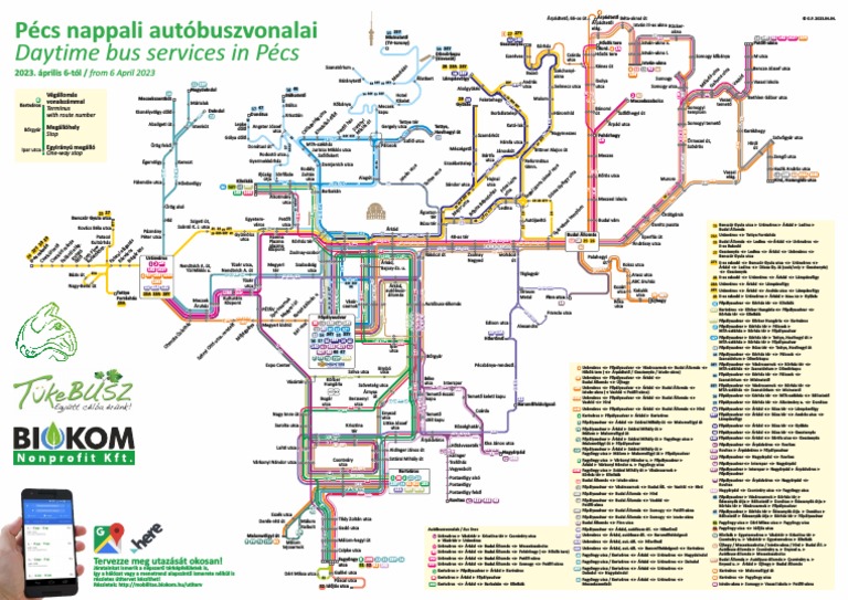 Pécs Nappali Autóbuszvonalai | PDF