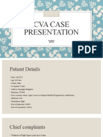 Cva Case Presentation: Mahima Bmcri