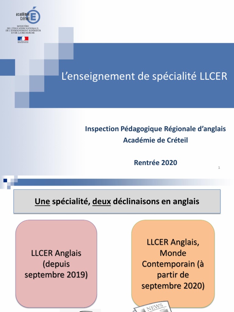 Programme Spé Llce Anglais _ Llce Spécialité Littéraire – QGWR