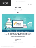 Day 49 - INTERVIEW QUESTIONS ON AWS