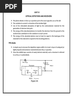 Unit Iv Optical Detectors and Receivers