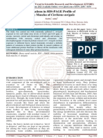 Alterations in SDS PAGE Profile of Body Muscles of Cirrhinus Mrigala