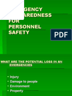 Emergency Preparedness For Personnel Safety