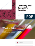 Continuity and Bernoulli's Equation