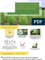 Title Lemongrass (Cymbopogon Citratus) Pesticide As Alternative Terminator Against Ladybugs (Coccinellidae) and Plant Bugs (Miridae)