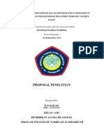 Proposal Penelitian Metode Penelitian Pendidikan