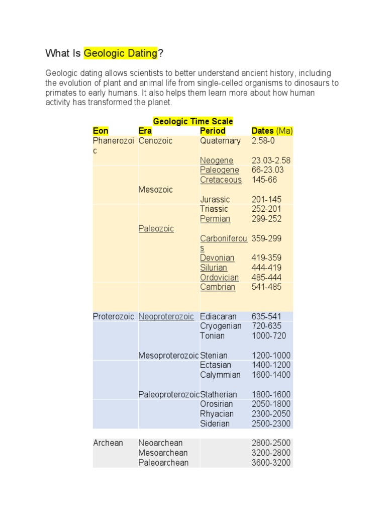 Eras and Periods | Download Free PDF | Geologic Time Scale | Earth Sciences
