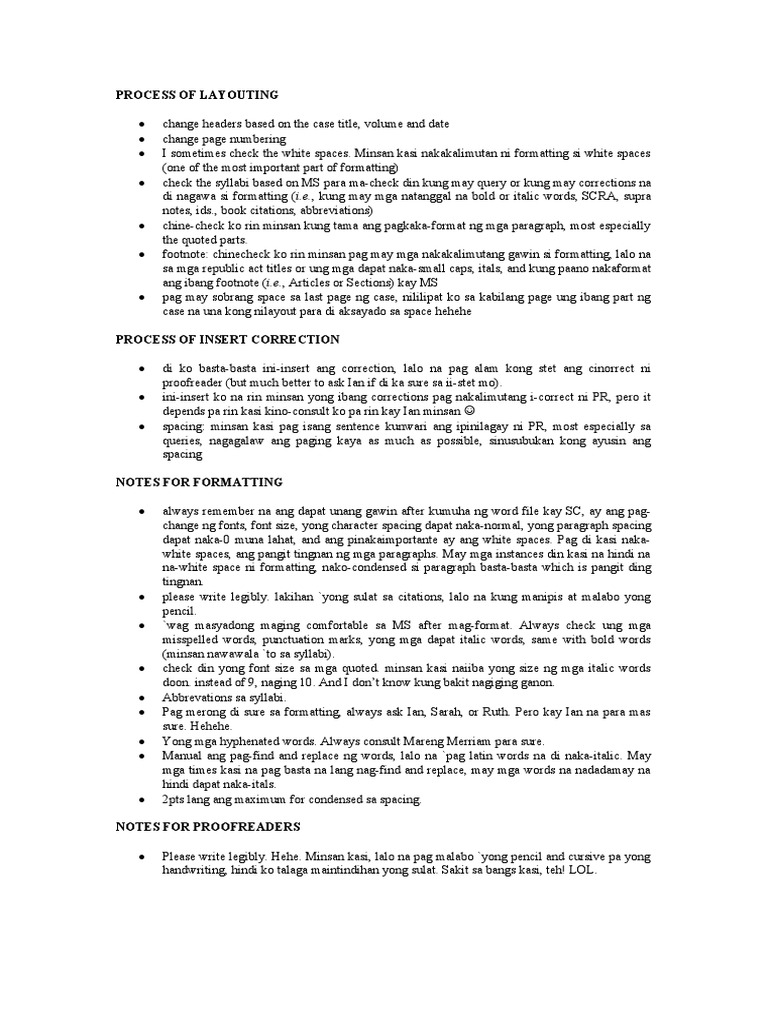 Process of Layouting | PDF