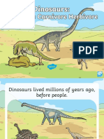 Dinosaurs Herbivores Carnivores and Omnivores