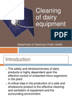 Cleaning of Dairy Equipment