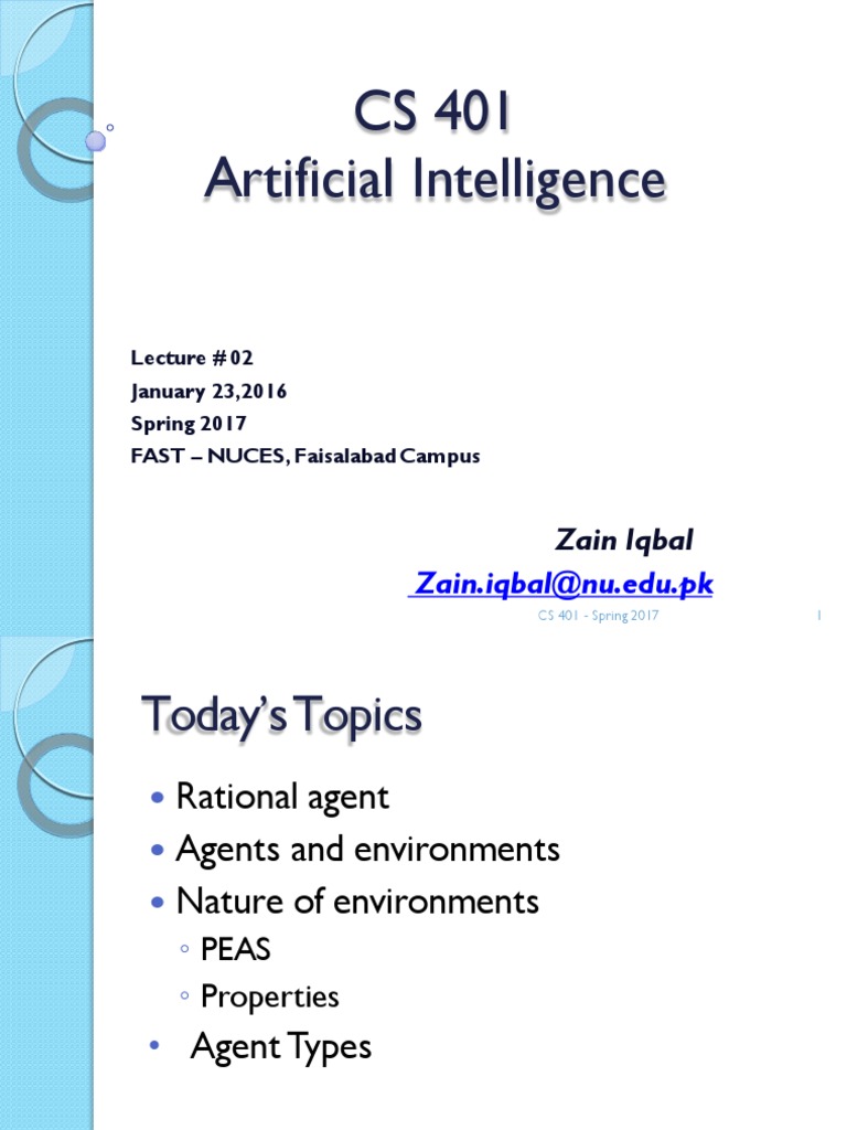 Lecture+02 Rational+Agents | PDF