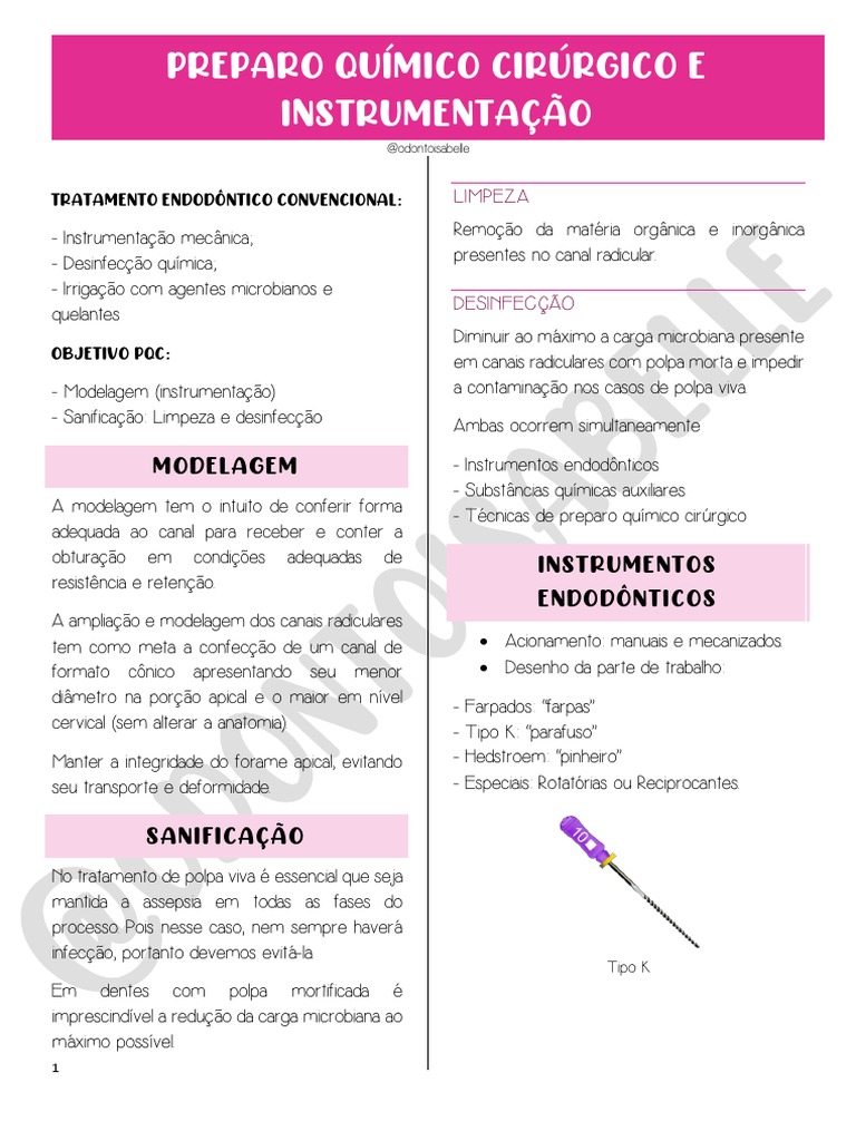 Preparo Quimico Cirurgico E Instrumentacao Pdf Química Desinfetante