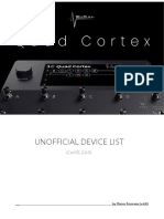 Unofficial Quad Cortex Device List - V.4