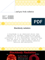 Black Body Radiation Study