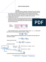 Risiko Portofolio Optimal