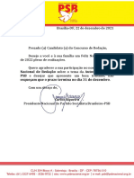 Carta Presidente Carlos Siqueira