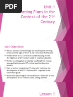 M1L1 The K To 12 Curriculum Framework