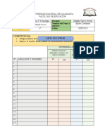 Lista de Cotejo Shudal